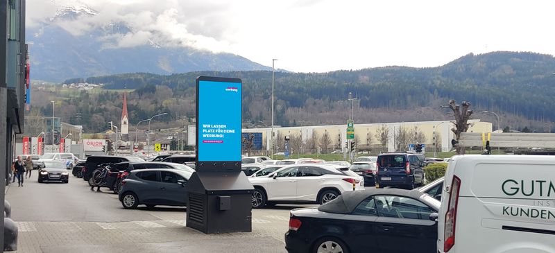 Outdoorstele Greif EKZ Innsbruck Nordseite