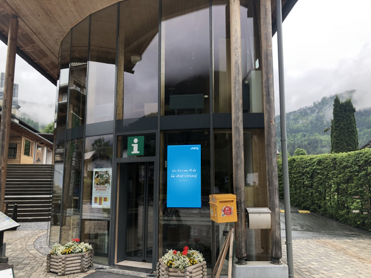 Outdoor-Screen, Weissensee Infopoint